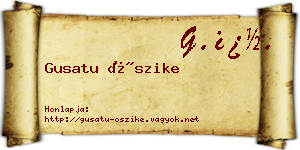 Gusatu Őszike névjegykártya